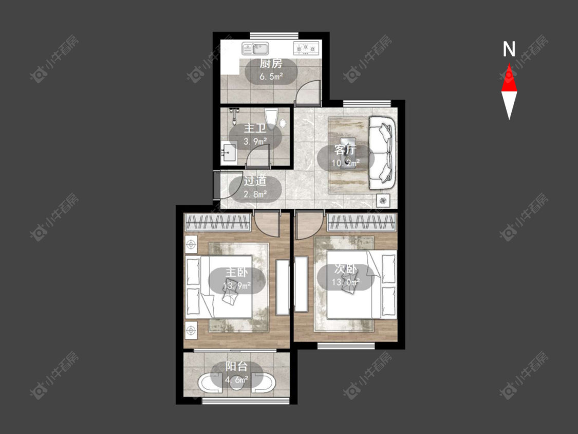 常州燕兴新村东区在售二手房源户型图_小牛看房