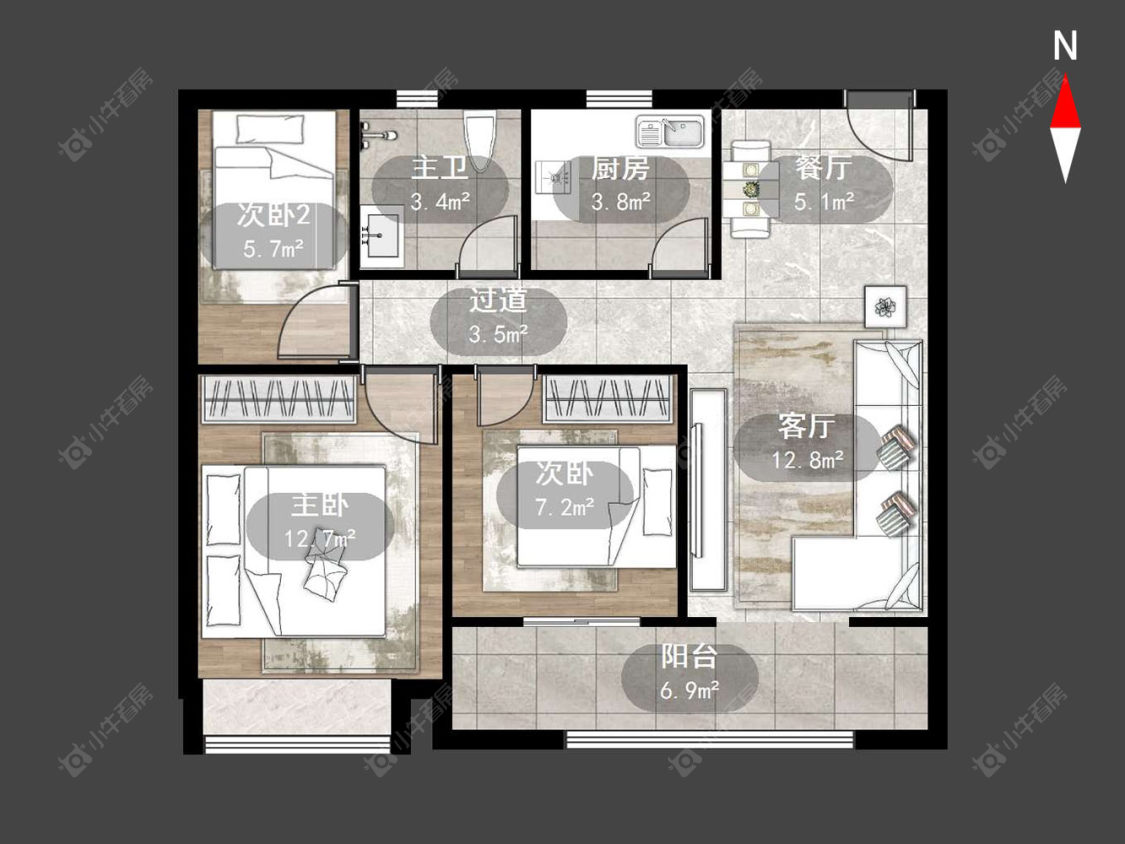 清云澜湾A区房源户型图 常州清云澜湾A区在售二手房源户型图_小牛看房