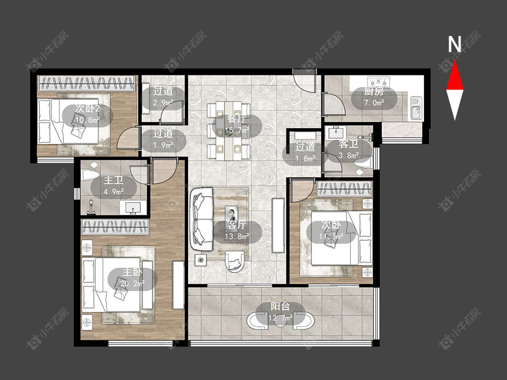 常州星河国际九区在售二手房源户型图_小牛看房