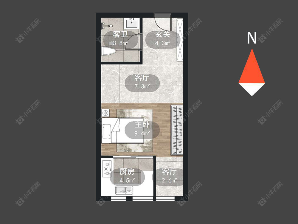 景荟凤凰公寓房源户型图 常州景荟凤凰公寓在售二手房源户型图_小牛看房