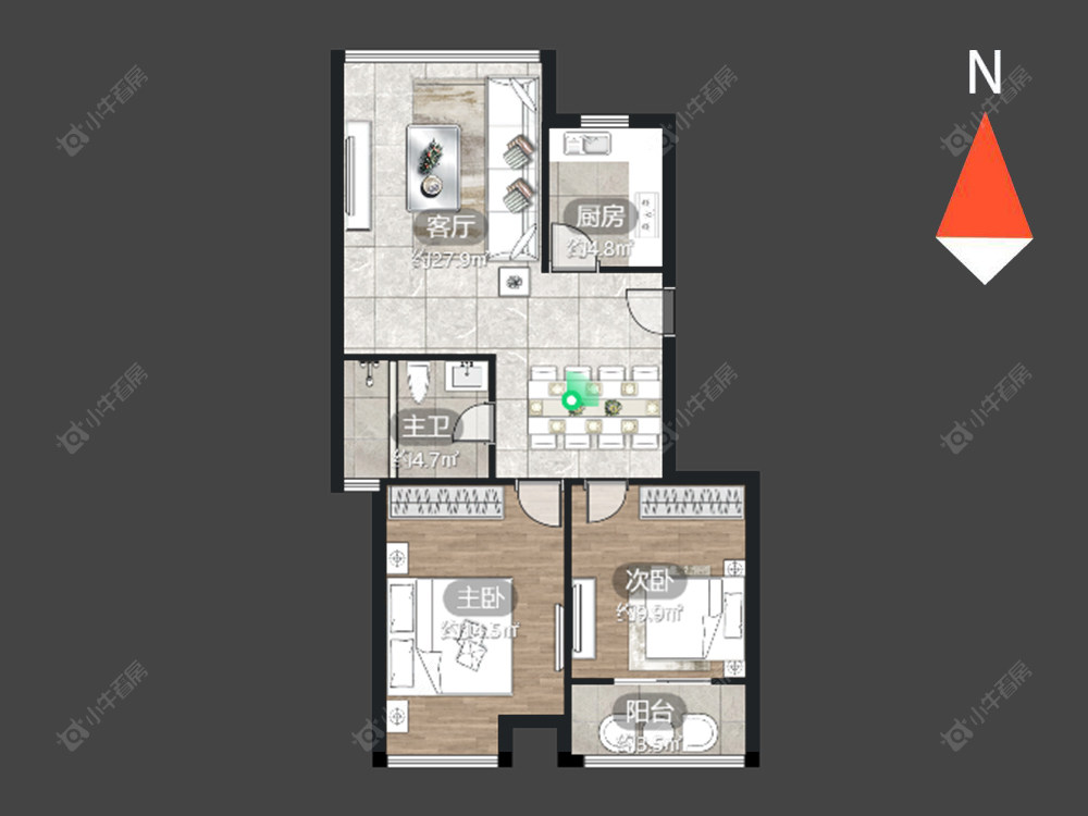 常州新城长岛在售二手房源户型图_小牛看房