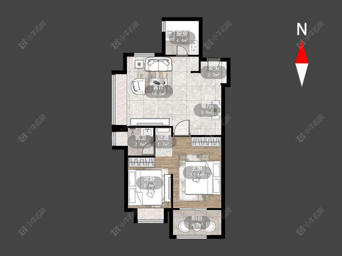 常州路劲雅居乐城市万象在售二手房源户型图_小牛看房