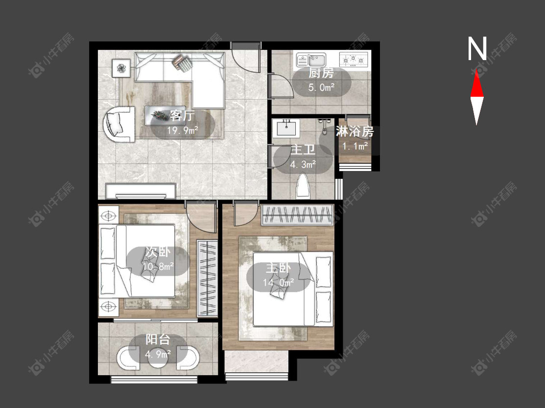 景泰家园房源户型图 常州景泰家园在售二手房源户型图_小牛看房