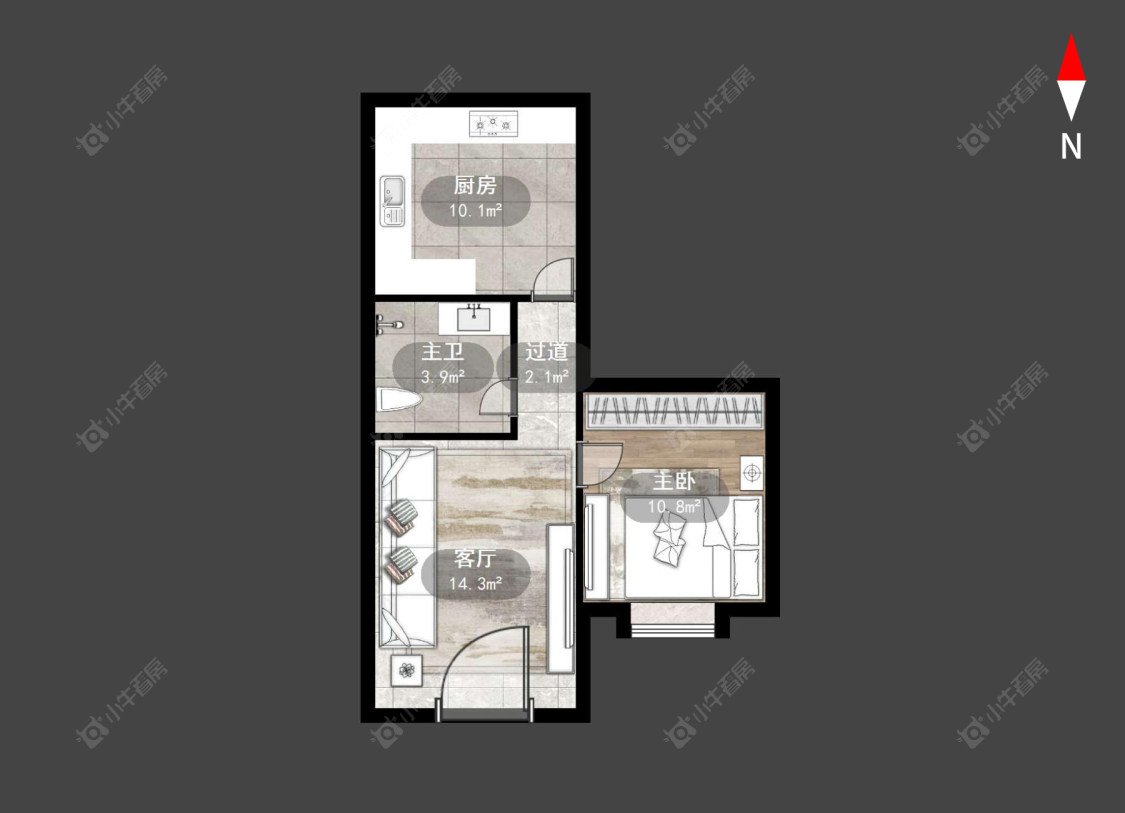 常州怡康花园在售二手房源户型图_小牛看房