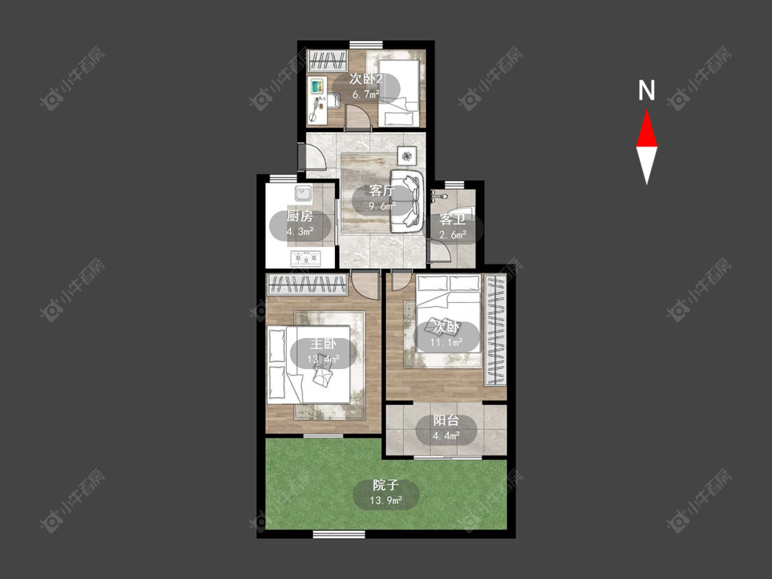 红梅新村房源户型图 常州红梅新村在售二手房源户型图_小牛看房