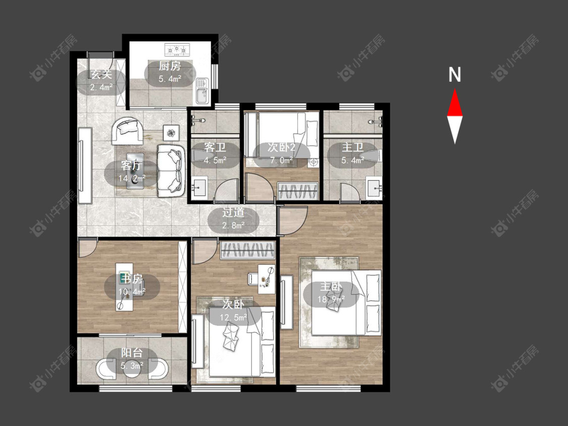 常州绿都万和城六区在售二手房源户型图_小牛看房