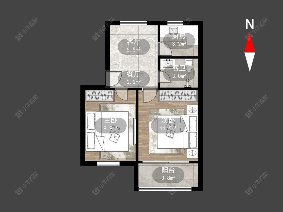 常州丽华南村在售二手房源户型图_小牛看房