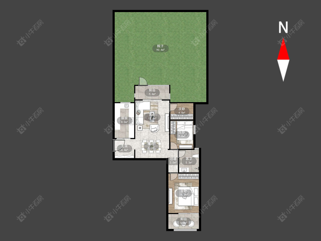 格兰艺堡一期房源户型图 常州格兰艺堡一期在售二手房源户型图_小牛看房