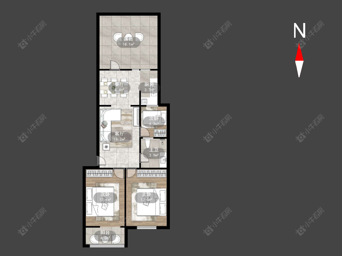 富强新村房源户型图 常州富强新村在售二手房源户型图_小牛看房