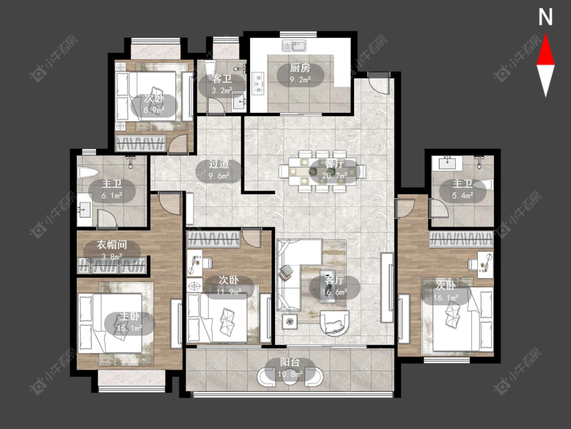 常州新城怀德誉隽在售二手房源户型图_小牛看房