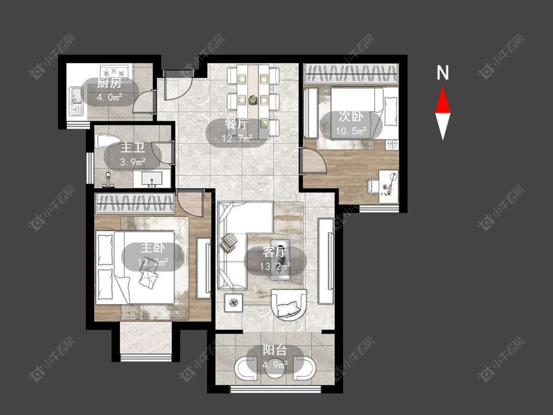 大名城北区房源户型图 常州大名城北区在售二手房源户型图_小牛看房