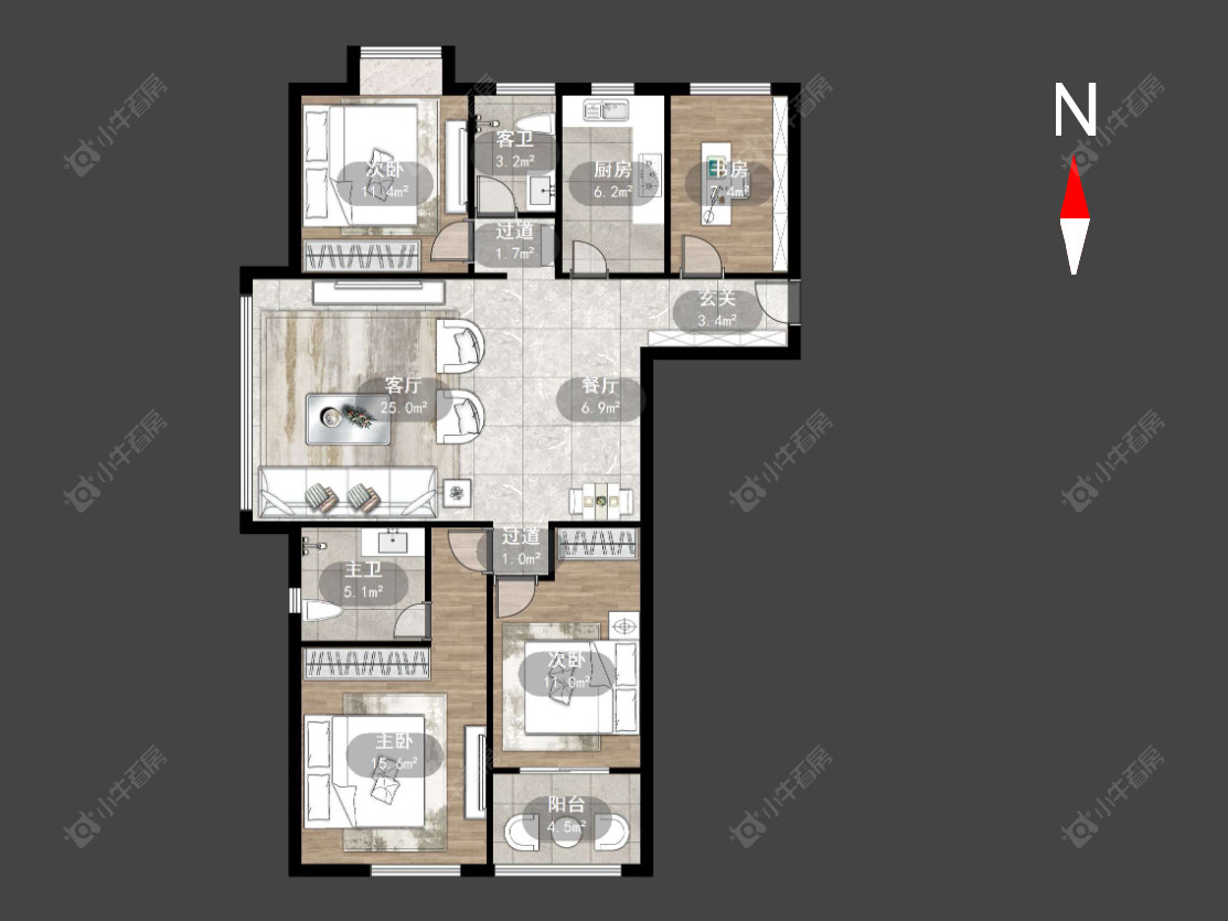 常州诺诚高第在售二手房源户型图_小牛看房