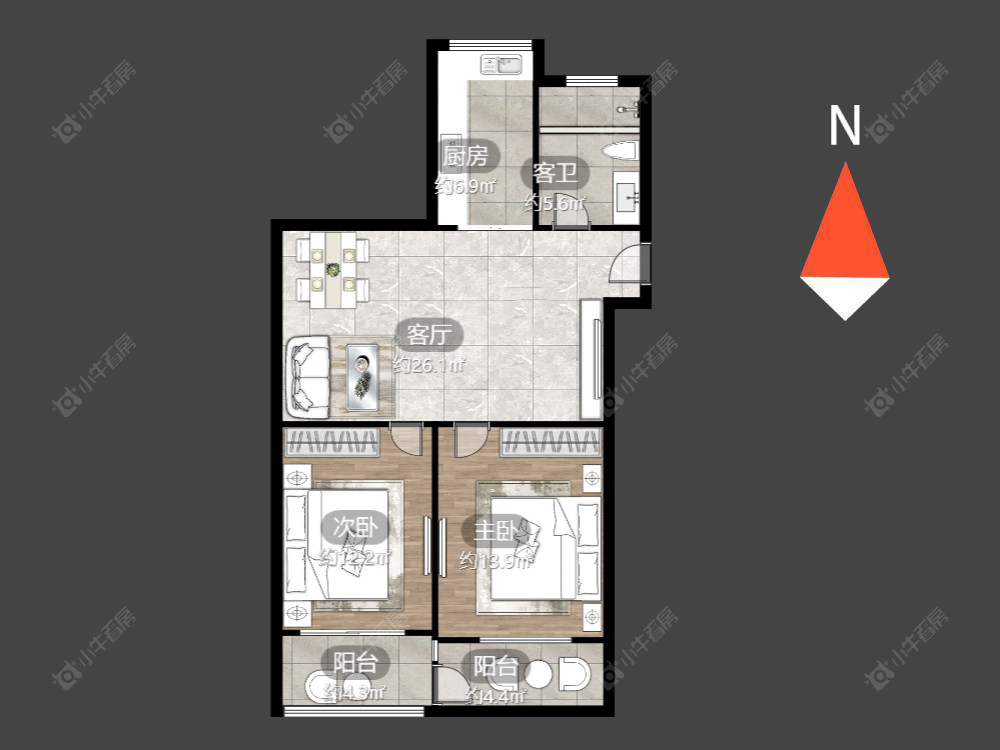 阳湖世纪苑南苑房源户型图 常州阳湖世纪苑南苑在售二手房源户型图_小牛看房