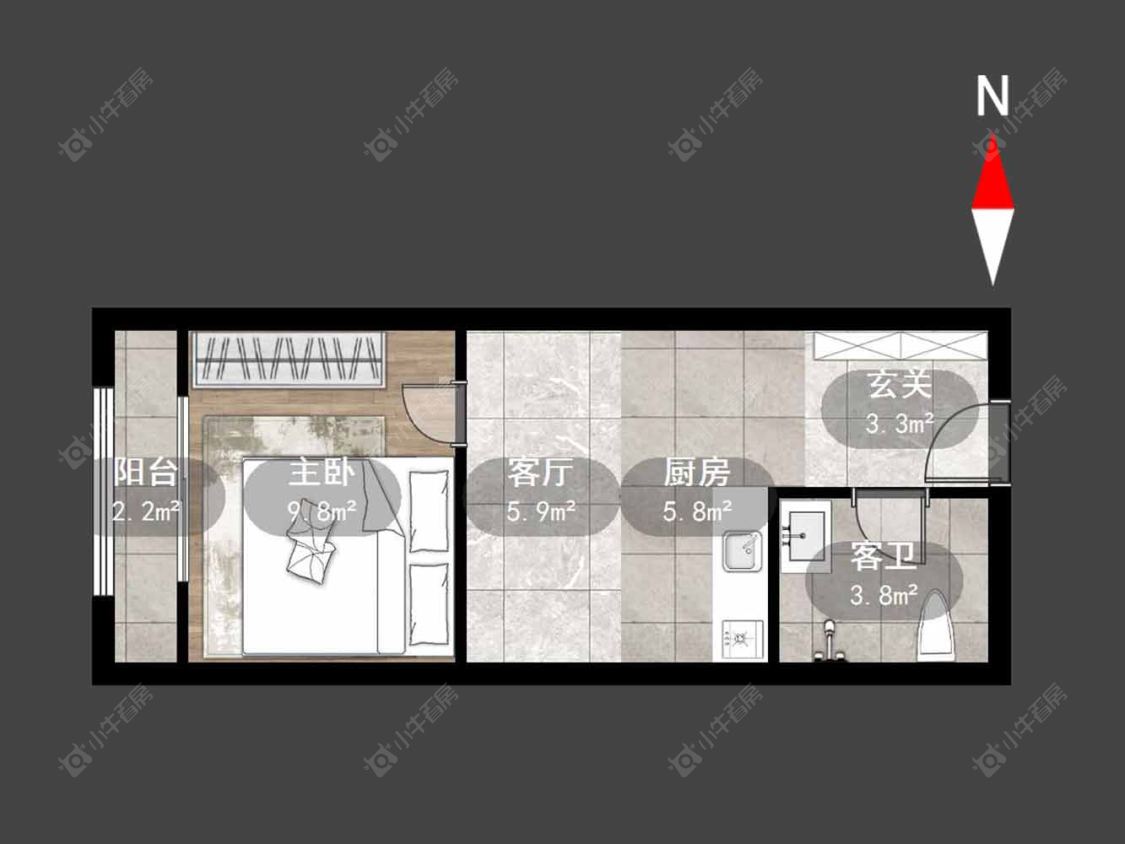 常州高力国际SOHO在售二手房源户型图_小牛看房