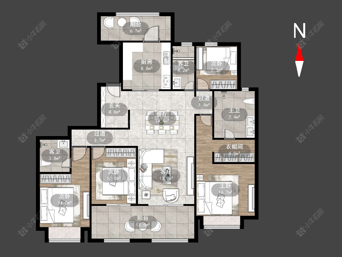 常州泰和之春在售二手房源户型图_小牛看房
