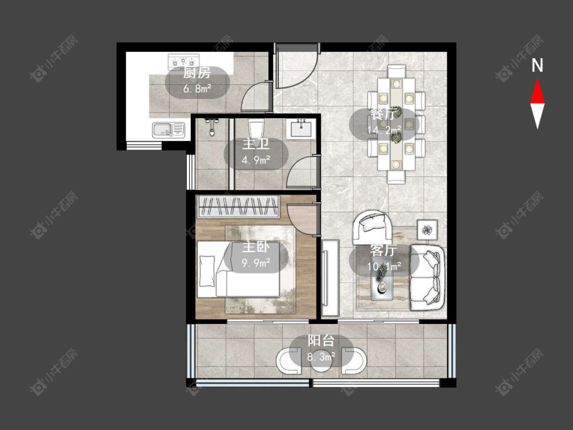 常州曹山未来城在售二手房源户型图_小牛看房