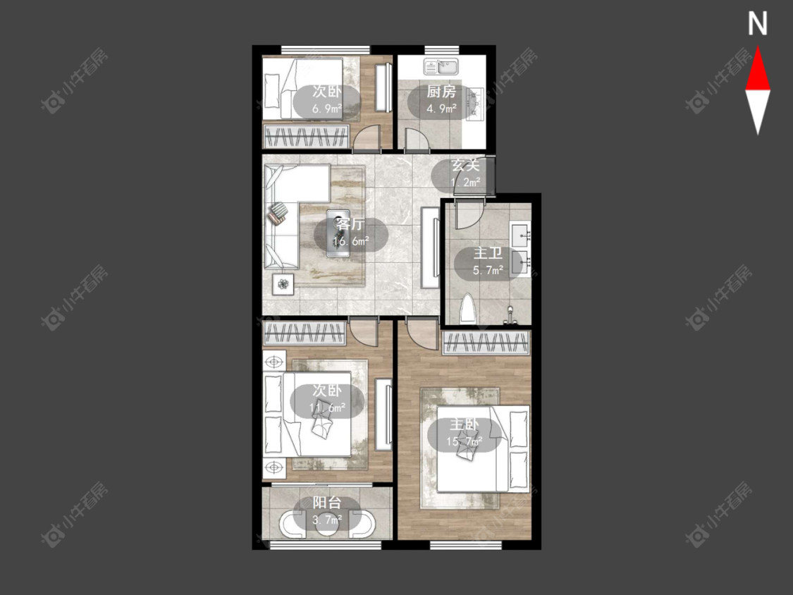 常宁公寓房源户型图 常州常宁公寓在售二手房源户型图_小牛看房
