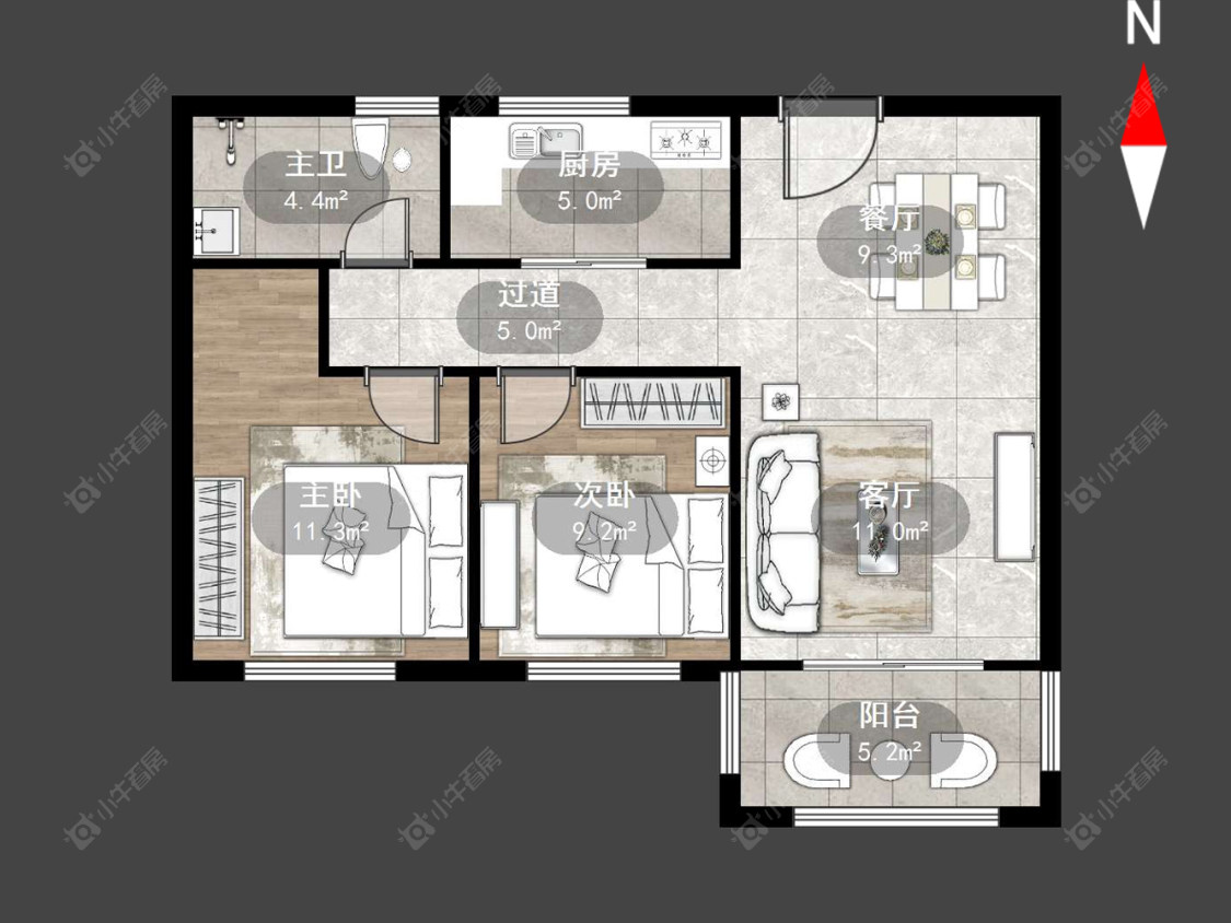 金正花园房源户型图 常州金正花园在售二手房源户型图_小牛看房