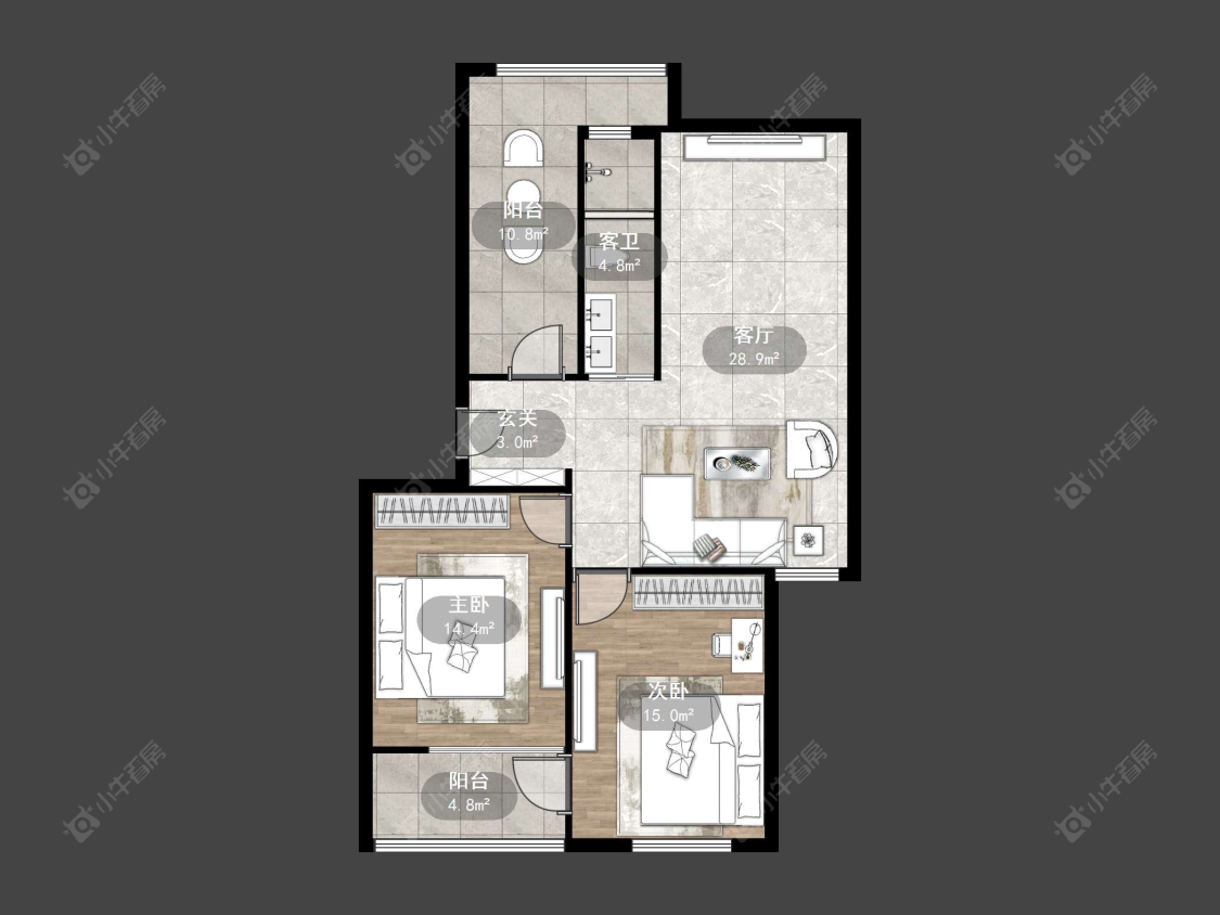 常州玉泉小区在售二手房源户型图_小牛看房