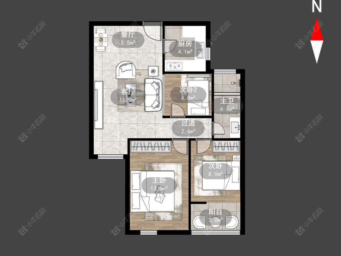 常发豪郡房源户型图 常州常发豪郡在售二手房源户型图_小牛看房