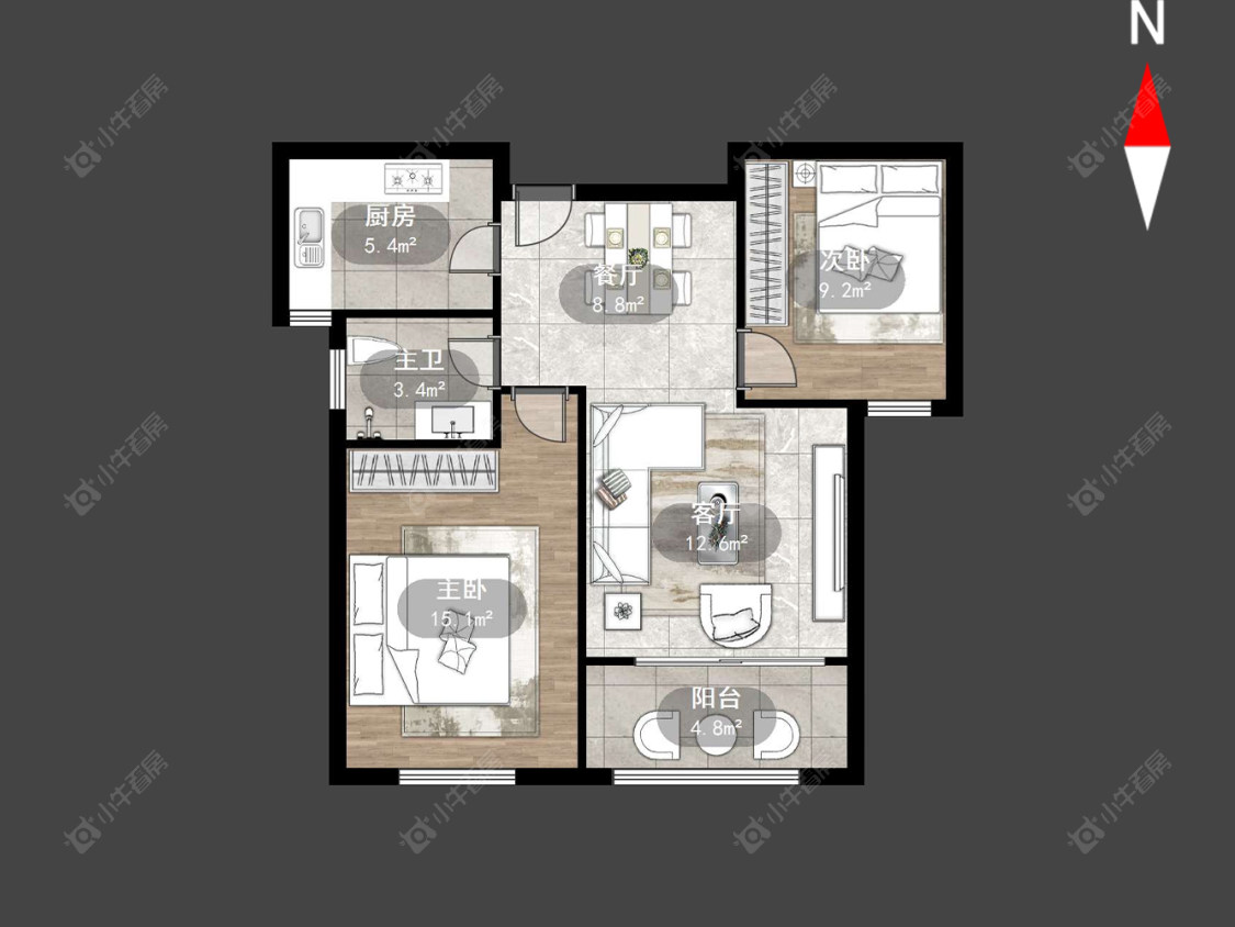 金新御园房源户型图 常州金新御园在售二手房源户型图_小牛看房