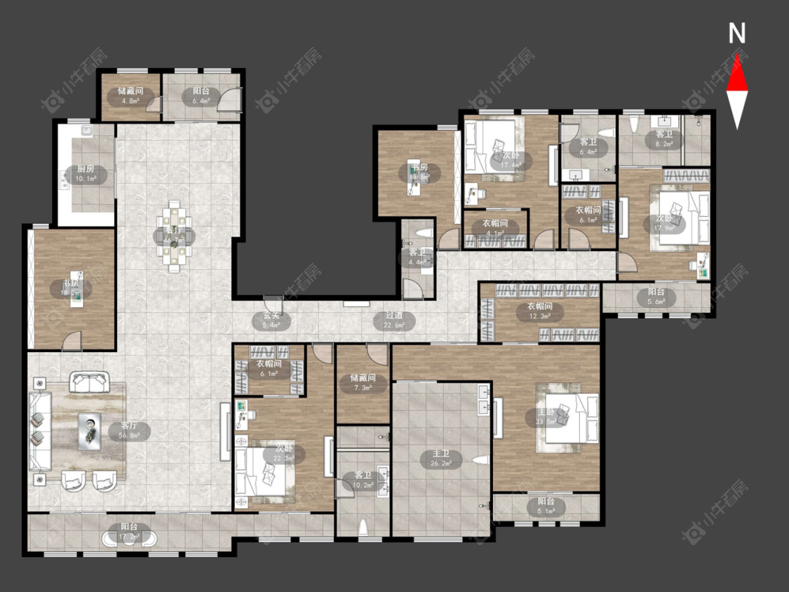 常州巨凝金水岸在售二手房源户型图_小牛看房