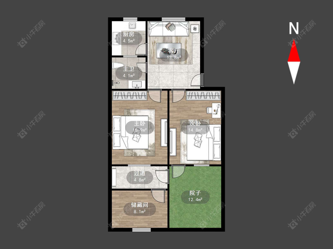 新乐一村房源户型图 常州新乐一村在售二手房源户型图_小牛看房