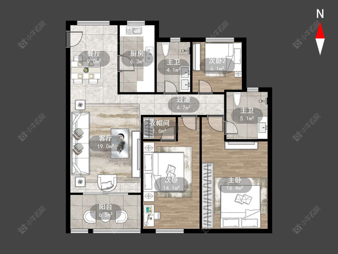 常州丁香苑(钟楼)在售二手房源户型图_小牛看房