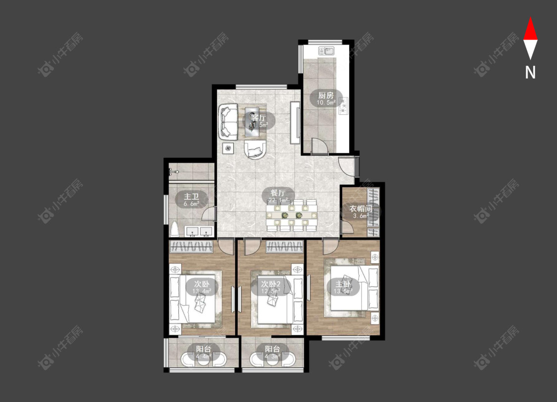 常州桃园公寓在售二手房房源户型图_小牛看房