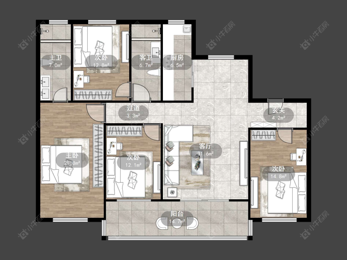 天瑞宸房源户型图 丹阳天瑞宸在售二手房源户型图_小牛看房