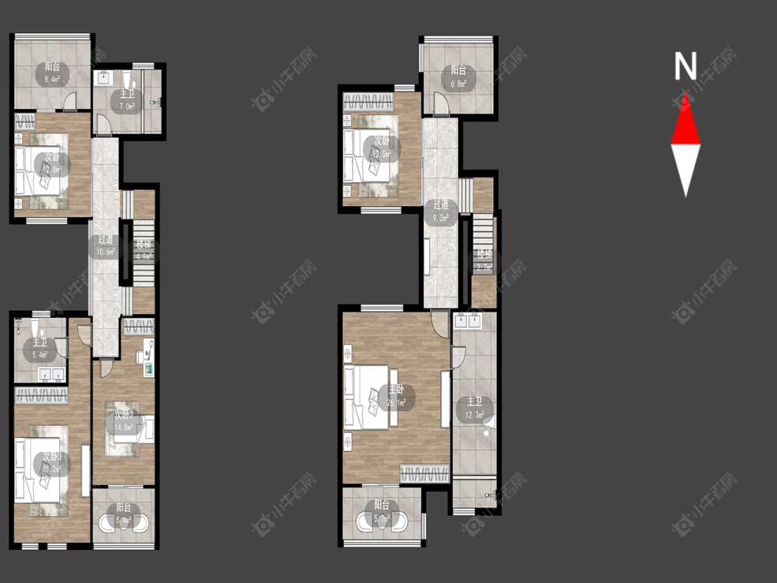 常州尚枫澜湾别墅区在售二手房源户型图_小牛看房