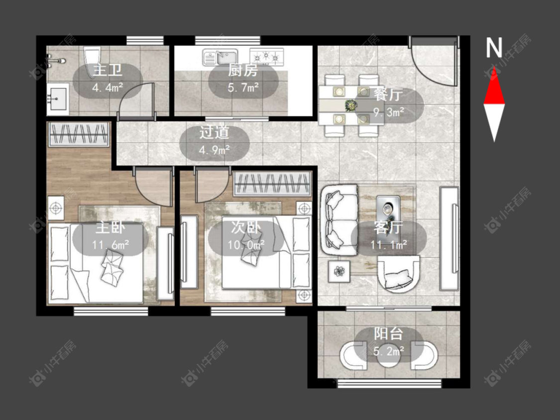 金正花园房源户型图 常州金正花园在售二手房源户型图_小牛看房