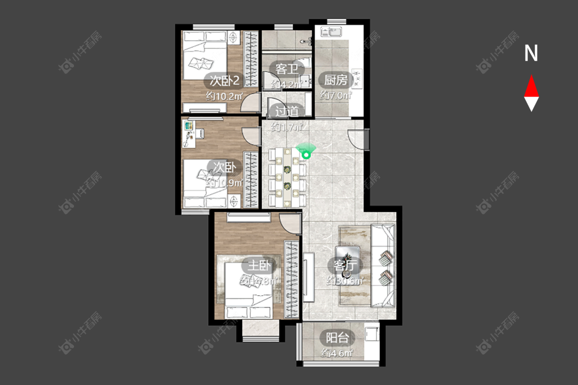阳湖名城房源户型图 常州阳湖名城在售二手房源户型图_小牛看房
