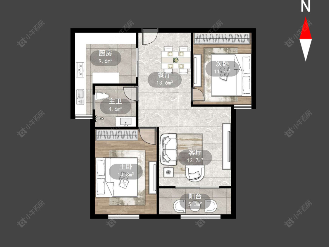 常州紫韵香庭一期在售二手房源户型图_小牛看房