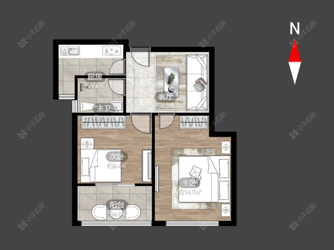 常州丰臣凯林花园在售二手房源户型图_小牛看房