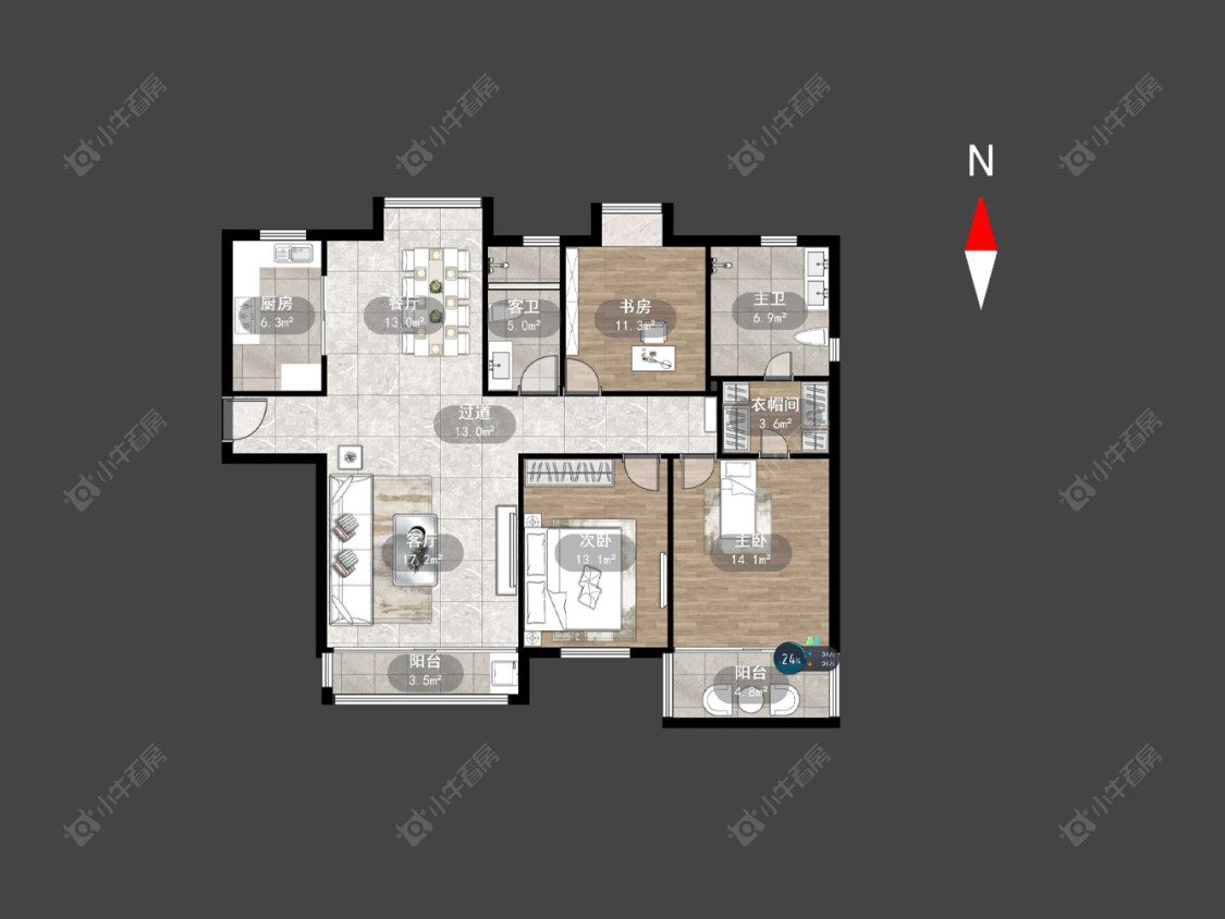 天安花园房源户型图 常州天安花园在售二手房源户型图_小牛看房