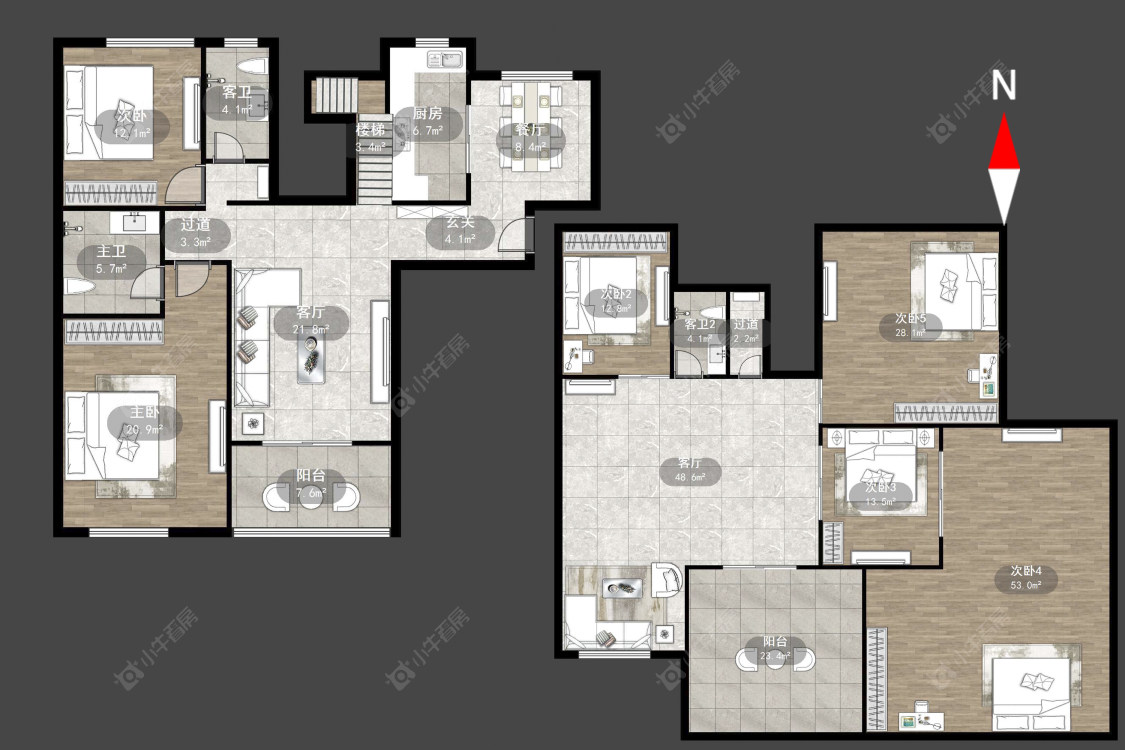 常州外滩1号在售二手房源户型图_小牛看房