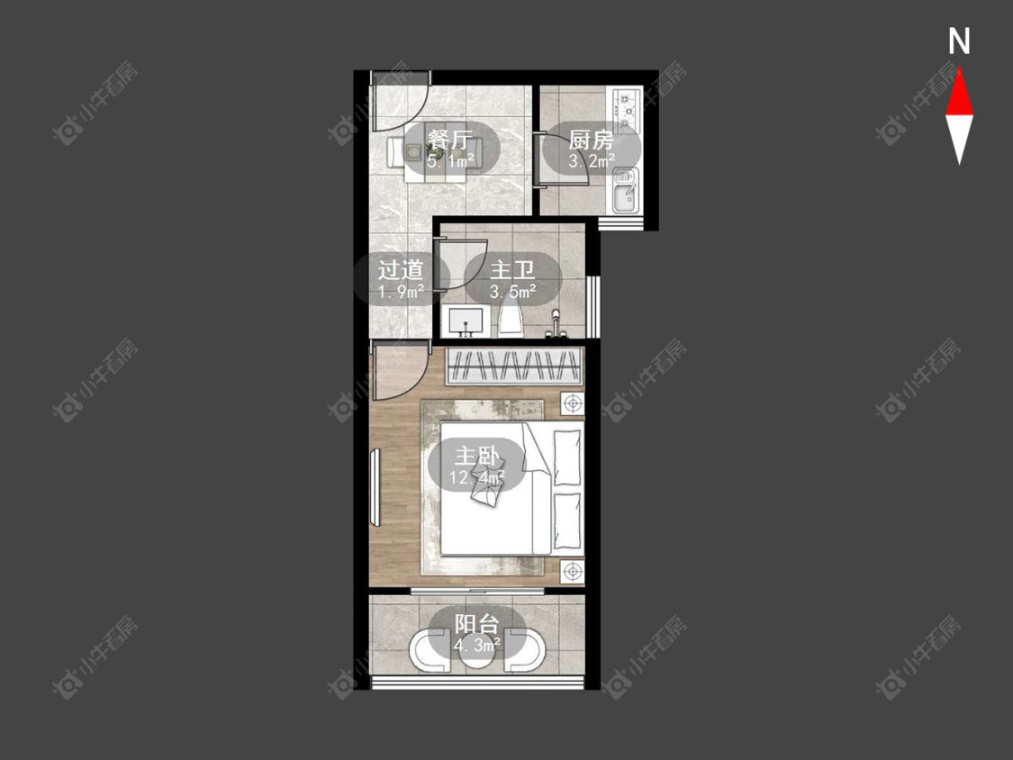 常州时代锦苑在售二手房源户型图_小牛看房