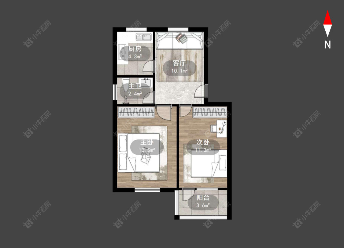 浦南新村房源户型图 常州浦南新村在售二手房源户型图_小牛看房