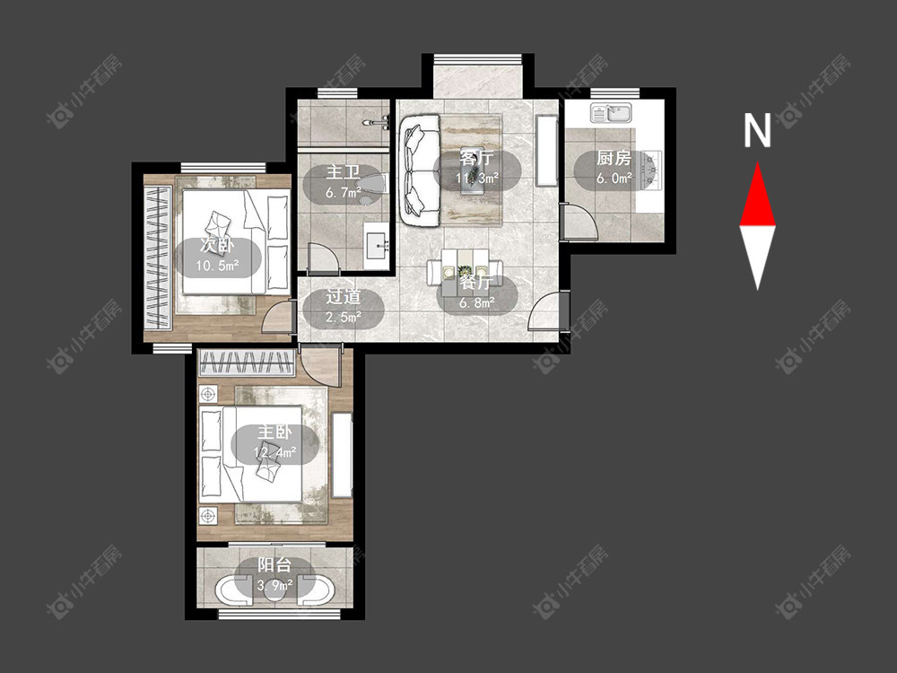 常州长虹名苑在售二手房源户型图_小牛看房