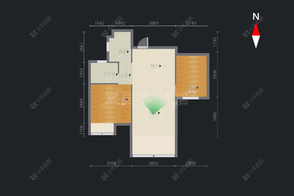 常州御城在售二手房源户型图_小牛看房