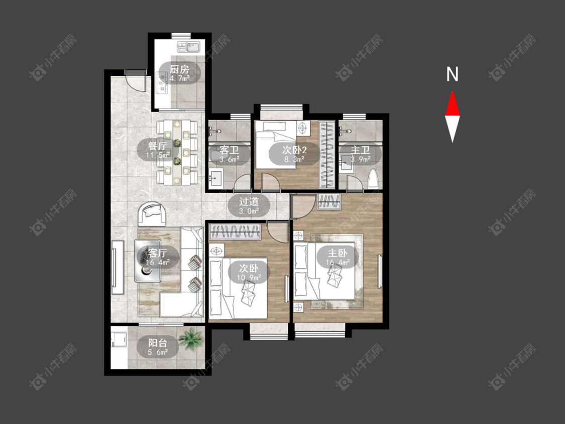 碧桂园华星·世纪学府房源户型图 常州碧桂园华星·世纪学府在售二手房源户型图_小牛看房