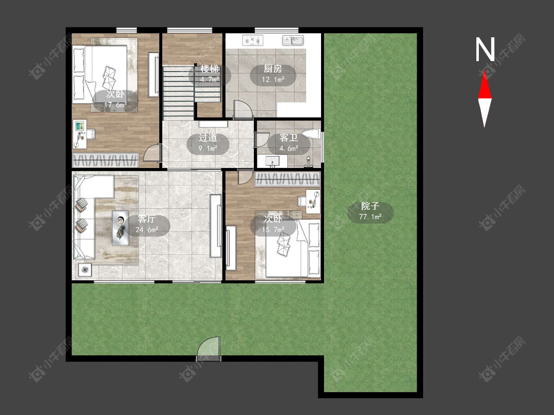 常州采菱村在售二手房源户型图_小牛看房