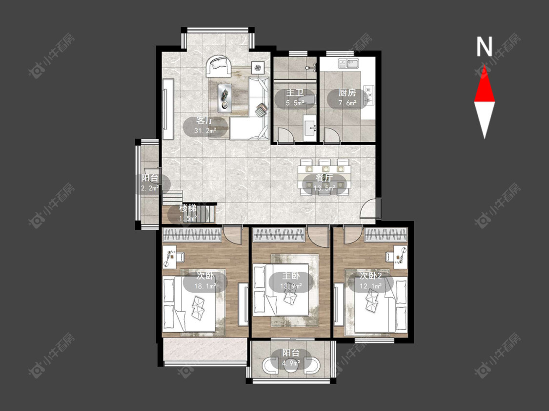 友谊家苑房源户型图 常州友谊家苑在售二手房源户型图_小牛看房