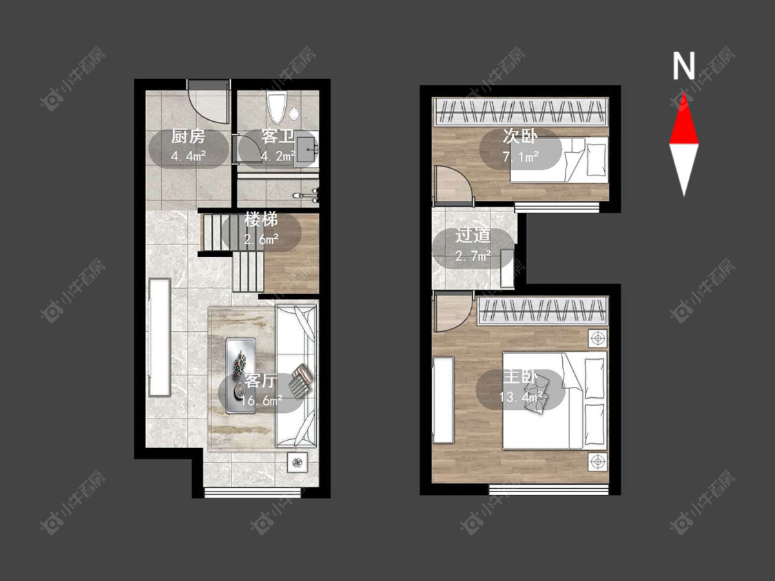 常州琅越龙洲在售二手房源户型图_小牛看房
