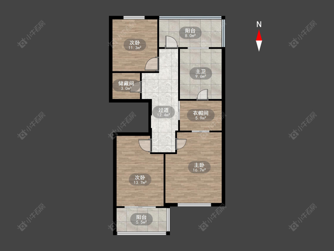 常州中梁金坛壹号院在售二手房源户型图_小牛看房