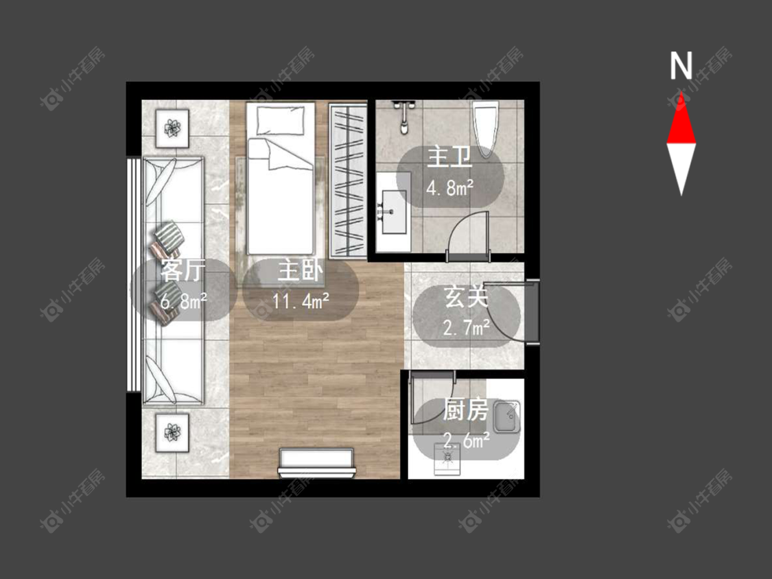 常州北城后街在售二手房源户型图_小牛看房