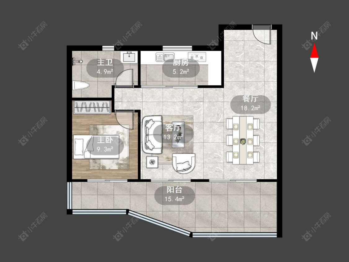 常州曹山未来城在售二手房源户型图_小牛看房