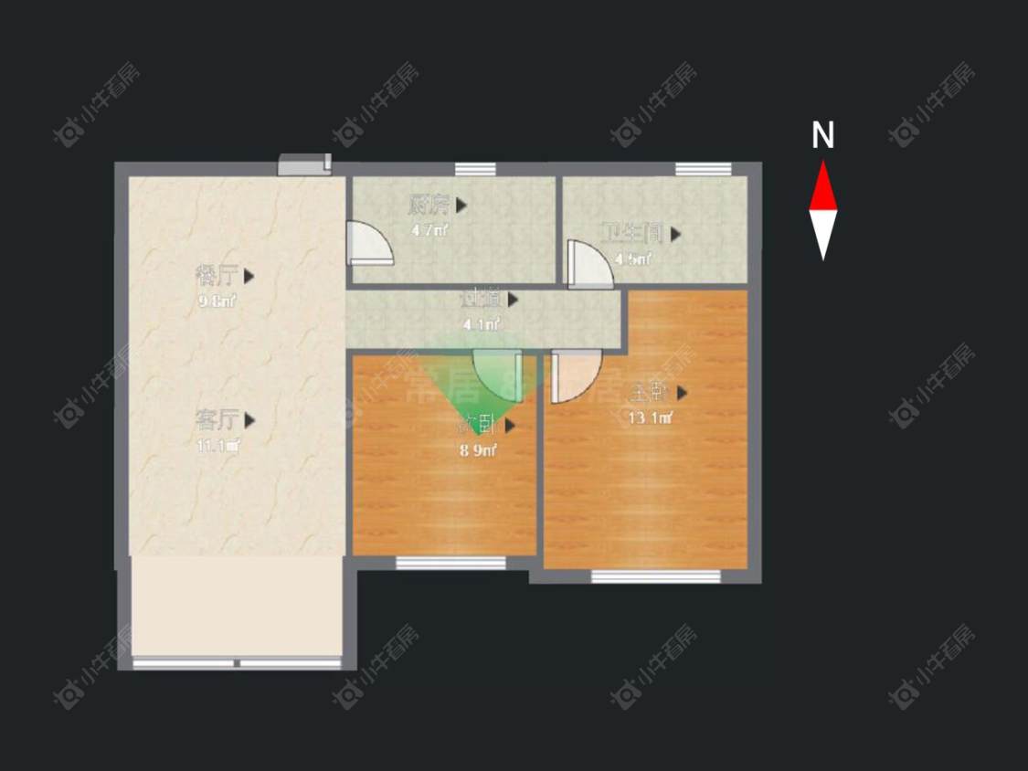 绿地世纪城二期房源户型图 常州绿地世纪城二期在售二手房源户型图_小牛看房
