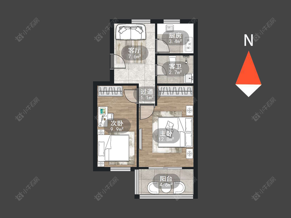 花园新村(钟楼)房源户型图 常州花园新村(钟楼)在售二手房源户型图_小牛看房